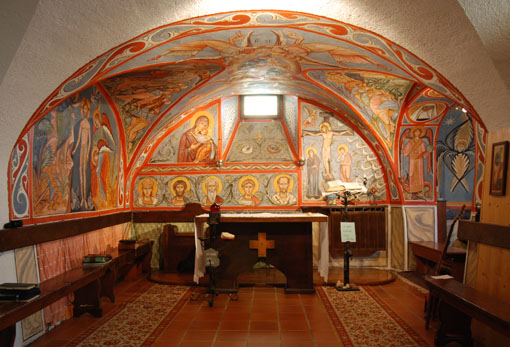 Chapel House of Prayer : Risen Jesus Fraternity, Tavono Trento (Italy) dans immagini sacre cappella2009
